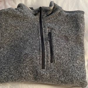 North face sweater half zip